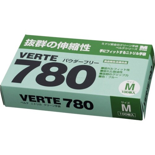 ミドリ安全 ディスポタイプニトリル製ソフト手袋 M