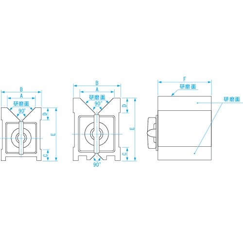 SK マグネット付Vブロック 95x70x120m