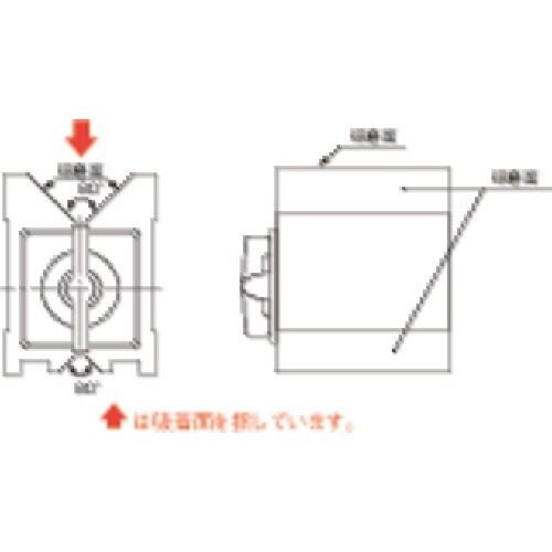 SK マグネット付Vブロック 95x70x80mm