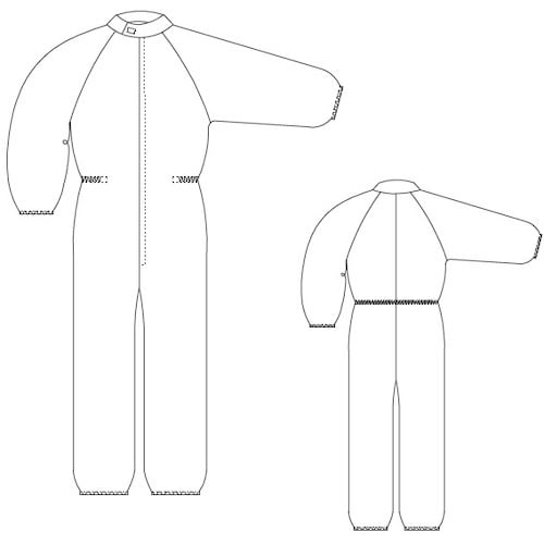 GOLDWIN フロントファスナーワンピース ホワ