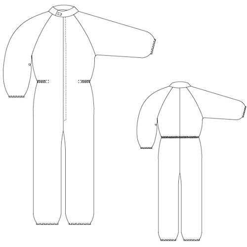 GOLDWIN フロントファスナーワンピース ホワ