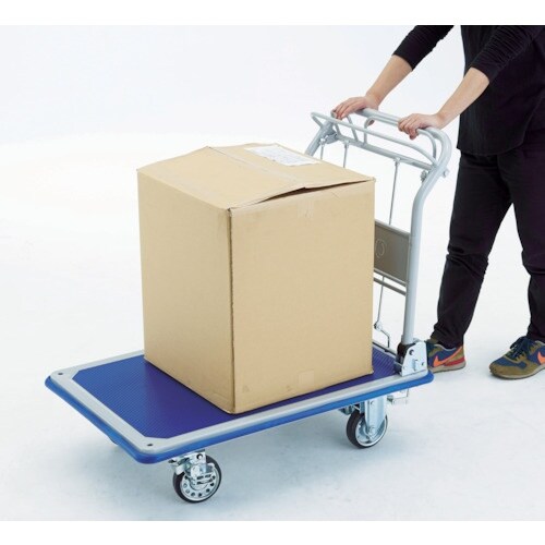 TRUSCO プレス製台車 ドンキーカート 折畳