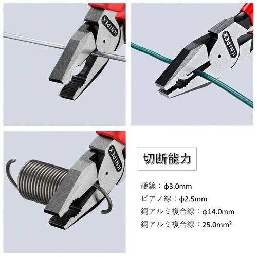 KNIPEX 強力型ペンチ コンフォートハンドル