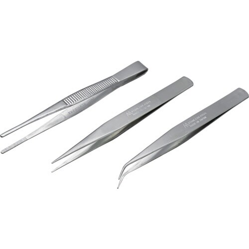 アネックス ピンセット 3本組