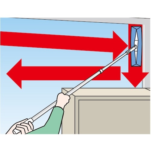 テラモト EFウィンドークリーナー 伸縮