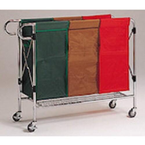 テラモト システムカート 替袋E 赤(別注色)