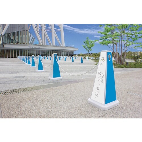 テラモト メッセージポール 本体(大) ホワイト