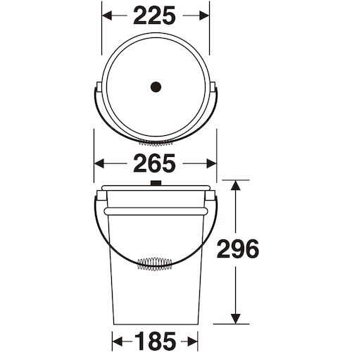 テラモト ステンレス収集缶