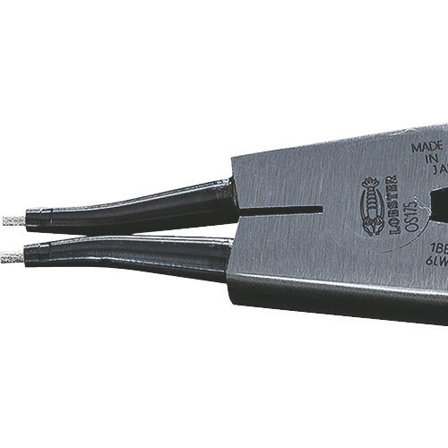 エビ スナップリングプライヤー 軸用・直爪 全長2