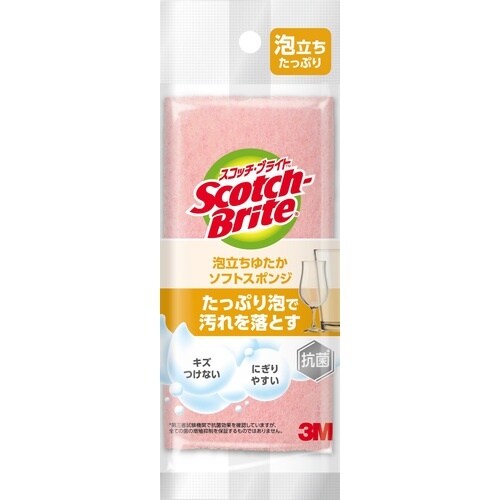 3M スコッチ・ブライト 泡立ちゆたか スポンジ