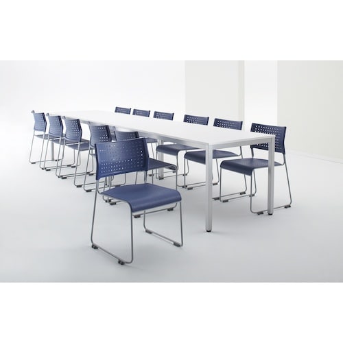 IRIS ミーティングチェア 背・座樹脂 アイボリ