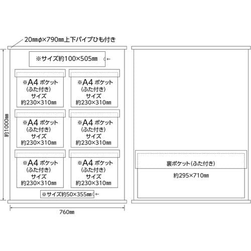 緑十字 工事管理用垂れ幕(フリー掲示板) A4用×