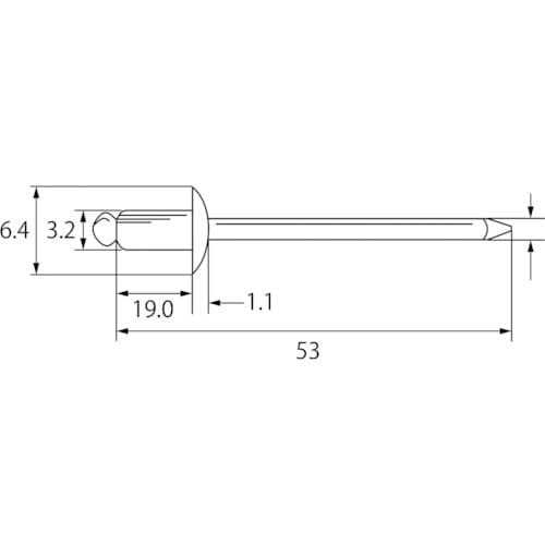 エビ ブラインドリベット(アルミ/アルミ製) 4−