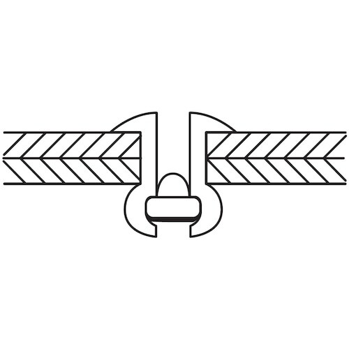 エビ ブラインドリベット(アルミ/アルミ製) 8−