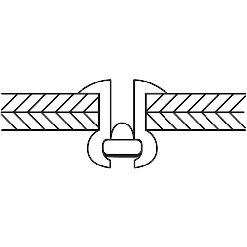 エビ ブラインドリベット(スティール/スティール製