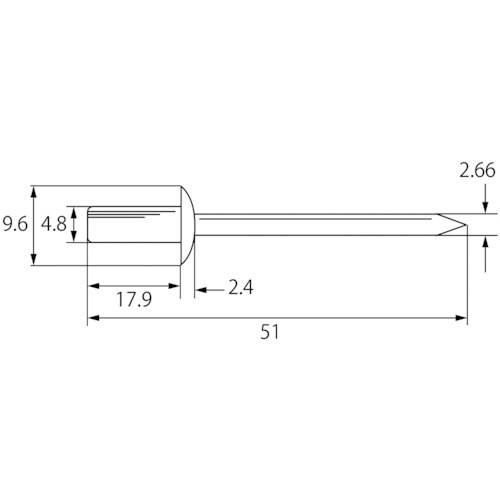 エビ ブラインドリベット・シールドタイプ エコBO