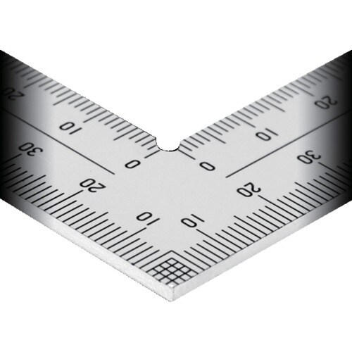 シンワ 曲尺ステン 30cm 厚手広巾表裏cm目盛