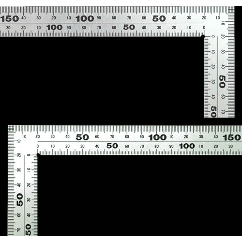 シンワ 曲尺ステン 30cm 厚手広巾表裏cm目盛