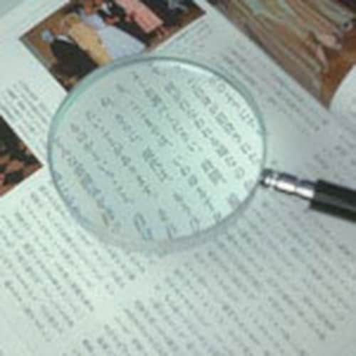 池田レンズ 金枠製手持ちルーペ 倍率2.5倍