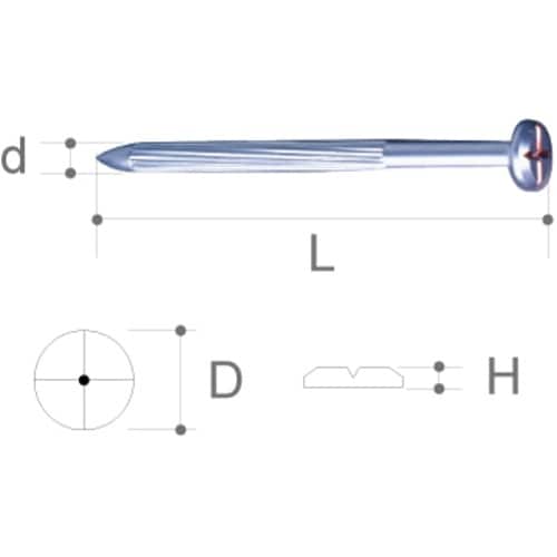 STS 測量用ネイルNO.3 (100本入)