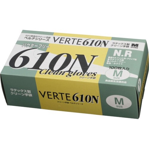 ミドリ安全 天然ゴムディスポ手袋 Mサイズ (10