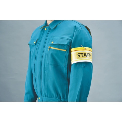 緑十字 差し込み式腕章(ビニール製) 白 腕章−2