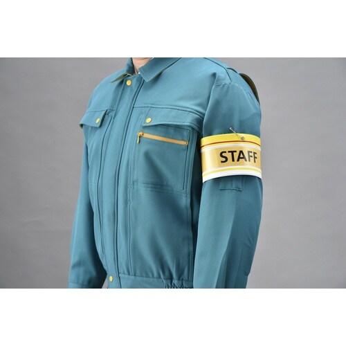 緑十字 差し込み式腕章(ビニール製) 黄 腕章−2