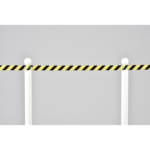 緑十字 バリケードテープ(標識テープ) 黄/黒 B
