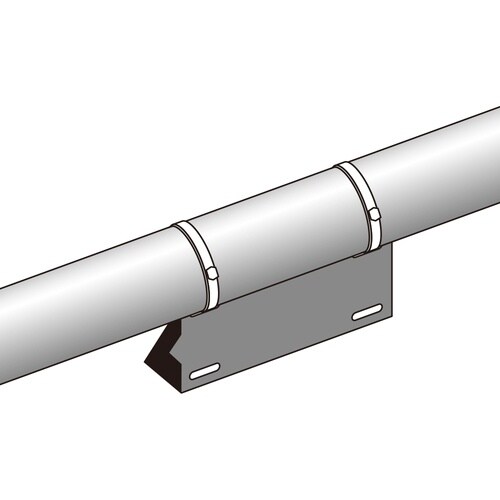 緑十字 配管・流体方向表示板 白(空気関係) 矢0
