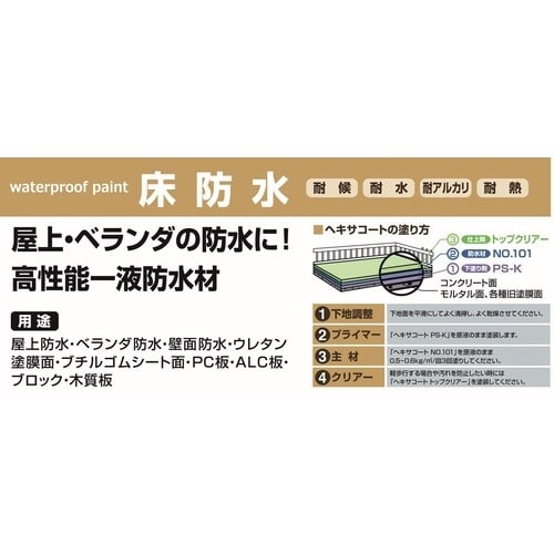 ニッぺ ヘキサコート NO.101 9kg グリー