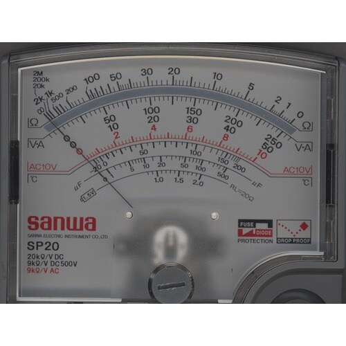 SANWA アナログマルチテスタ 温度測定可能