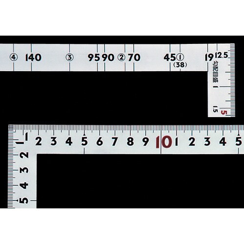 シンワ シルバー曲尺2×4裏面50cm