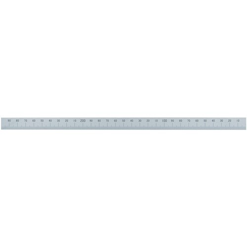 シンワ マシンスケール300mm下段右基点目盛穴無