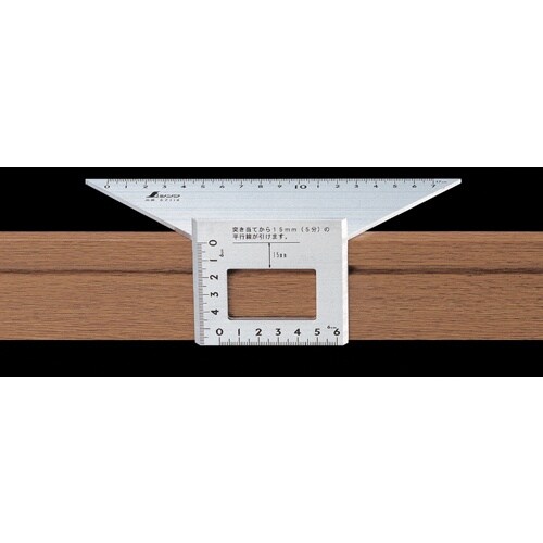 シンワ 台形止型定規アルミ