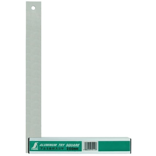 シンワ アルミ台付スコヤ 300mm
