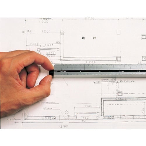 シンワ 三角回転スケール15cm