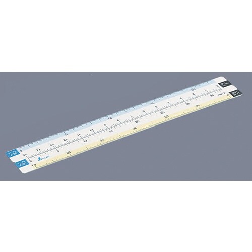 シンワ 折りたたみ縮尺スケール 8面15cm