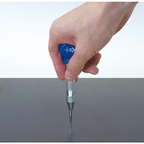 シンワ オートポンチL 転がり防止グリップ付