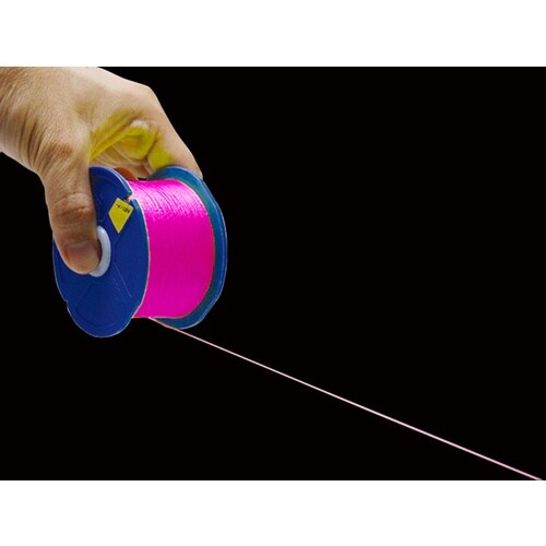 シンワ ポリエステル水糸 リール巻蛍光ピンク 太