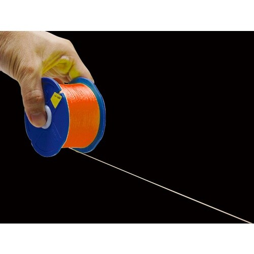 シンワ ポリエステル水糸 リール巻蛍光オレンジ 細