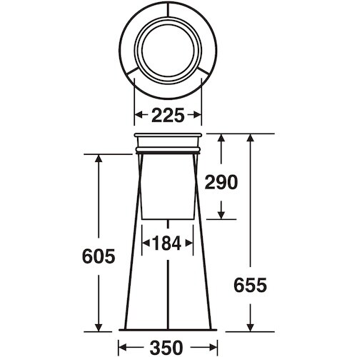 テラモト 丸型すいがら入れ