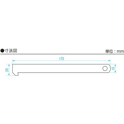 SK フック付スケール 快段目盛 15cm 150