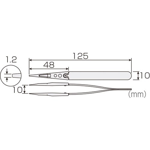 HOZAN ESDチップピンセット