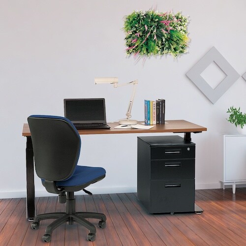 TOKIO オフィスチェア ループ肘付 モスグリー