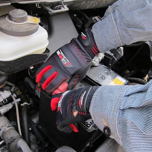 ミタニ 合皮手袋 3GR エムテック ブラック M