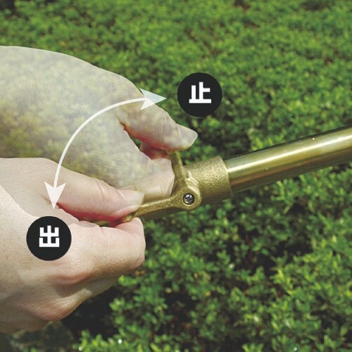 タカギ ホースノズル 金属ジョウロノズル円形コック