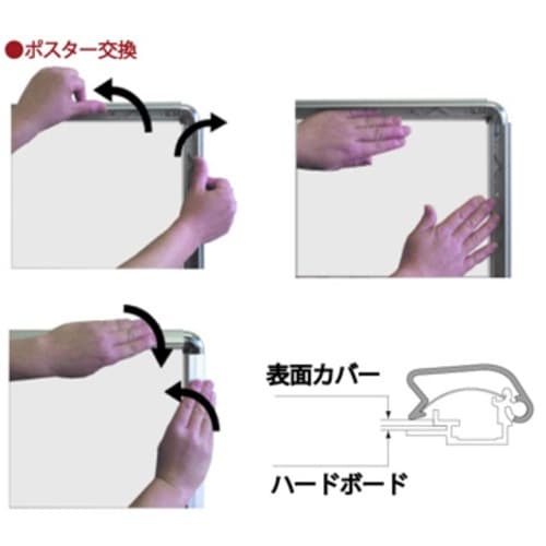 TOKISEI ポスターグリップスタンド看板 屋内