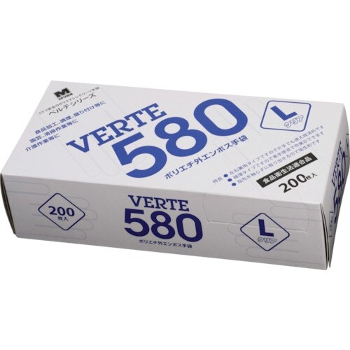 ミドリ安全 ポリエチレン使い捨て手袋 外エンボス