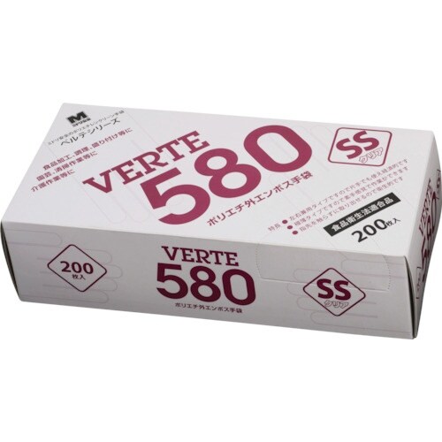 ミドリ安全 ポリエチレン使い捨て手袋 外エンボス