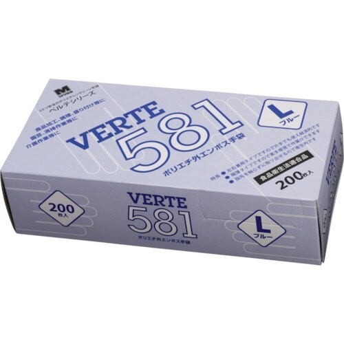 ミドリ安全 ポリエチレン使い捨て手袋 外エンボス